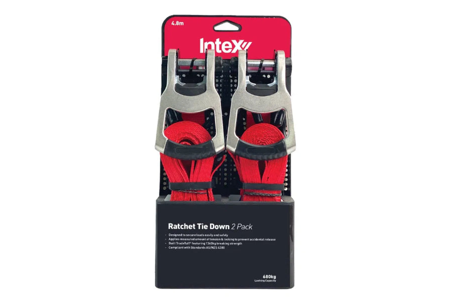 Intex Ratchet Tie Down 680kg (2 Pack)