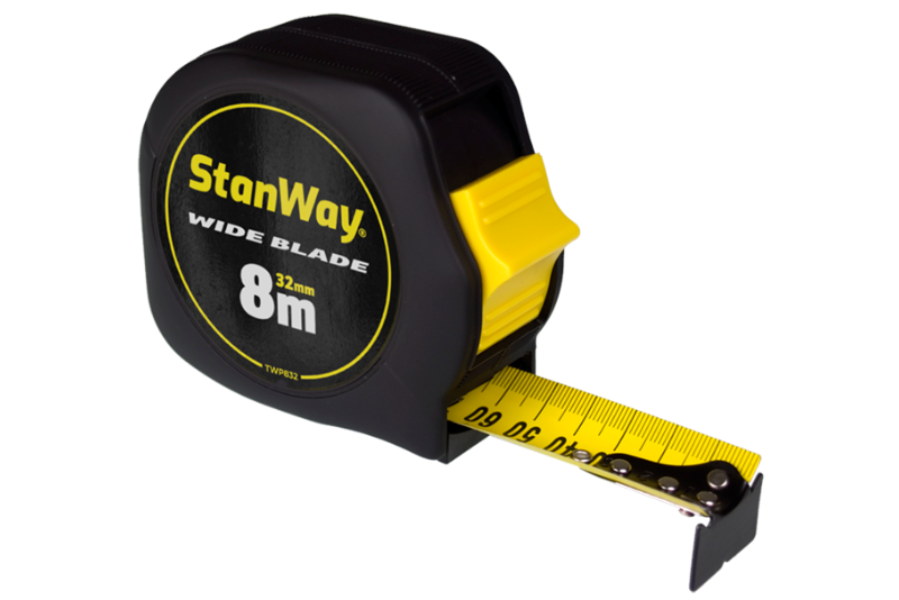 Stanway Wide Blade Builders Tape (8m x 32mm)