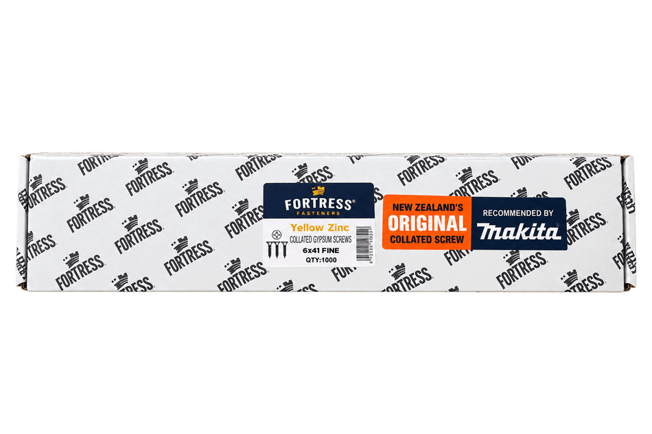 Fortress 6 x 41mm Collated Fine (1000)