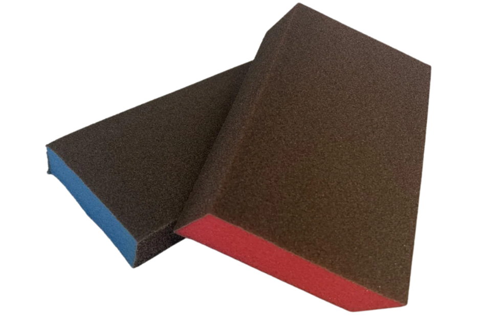Manners Dual Angle Sanding Sponge Med/Fine (BLUE)