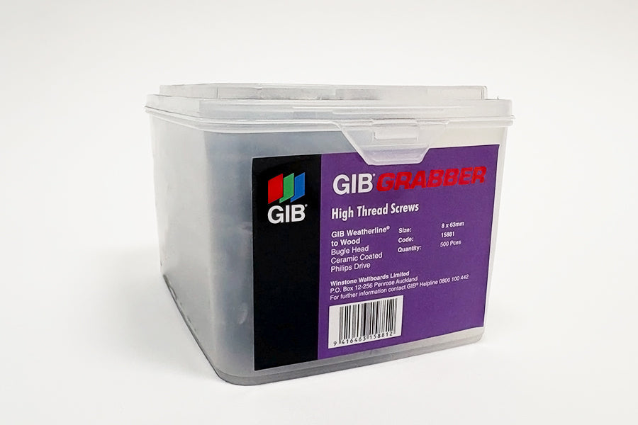 GIB Grabber Weatherline 8 x 63mm Screws (500)